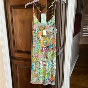JUDITH MARCH Floral Multicolor Slip Swing Dress New with tags!
